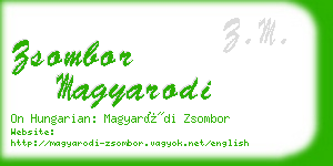 zsombor magyarodi business card